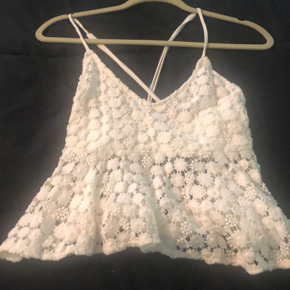 White lace top